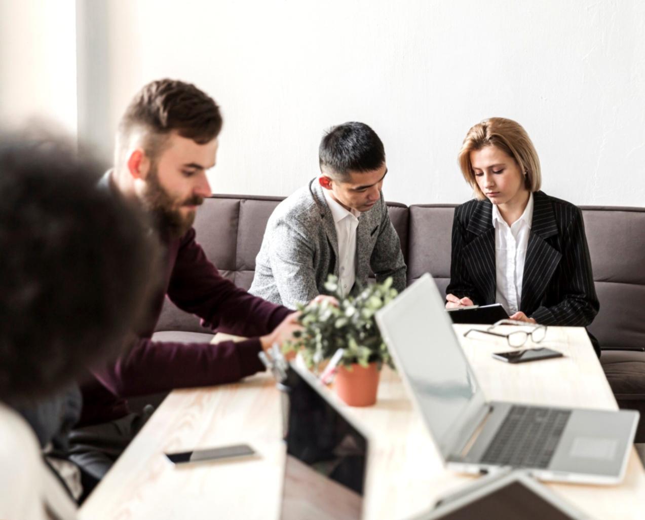 Professional financial planning workspace with charts and analysis tools